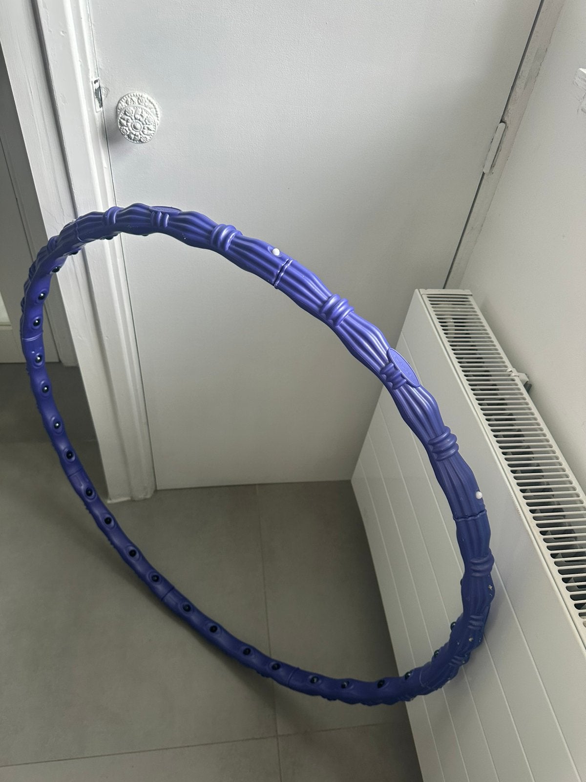 Massage  hoelahoep paars lila 100 cm Nu voor 10,-!!!, Ophalen of Verzenden, Zo goed als nieuw, Hoelahoep