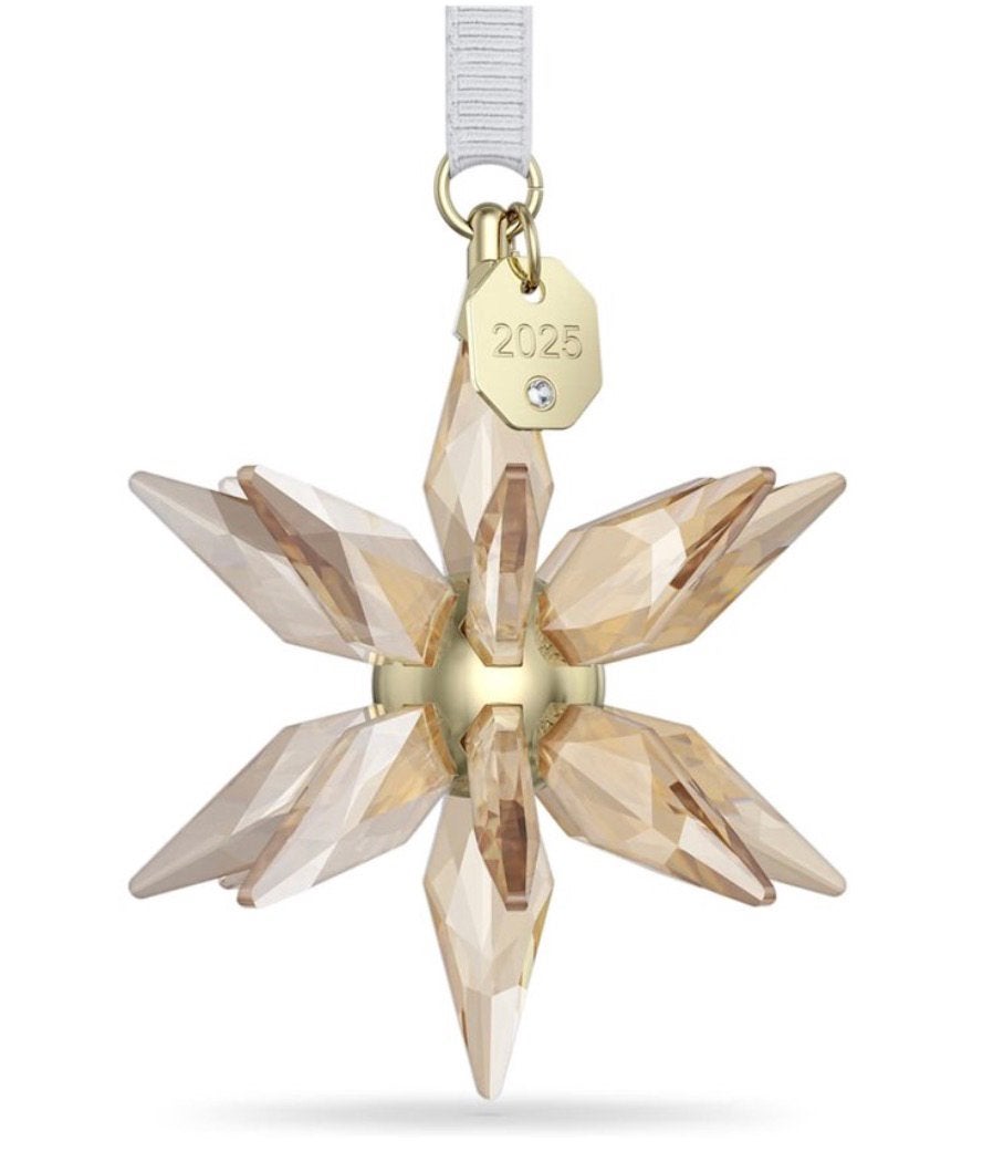 Swarovski 3-D ( driedimensionale) kerst ster 2025 goud nieuw, Verzamelen, Ophalen of Verzenden, Nieuw, Figuurtje
