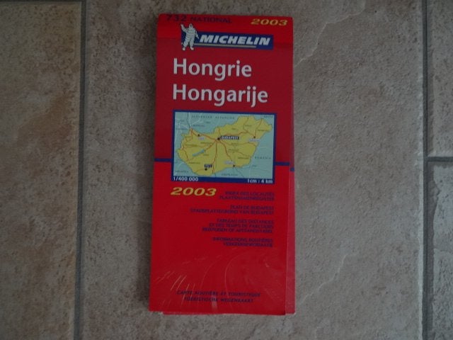 michelin wegenkaart 732 Hongarije, Boeken, Atlassen en Landkaarten, 2000 tot heden, Europa Overig, Ophalen of Verzenden, Landkaart