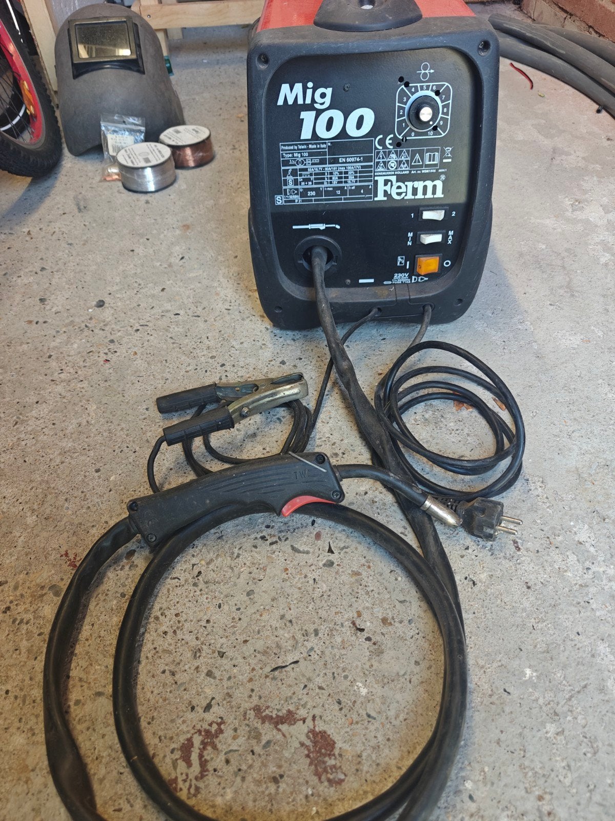 lasapparaat mig, Ophalen, Gebruikt, Minder dan 150 ampère, Co2