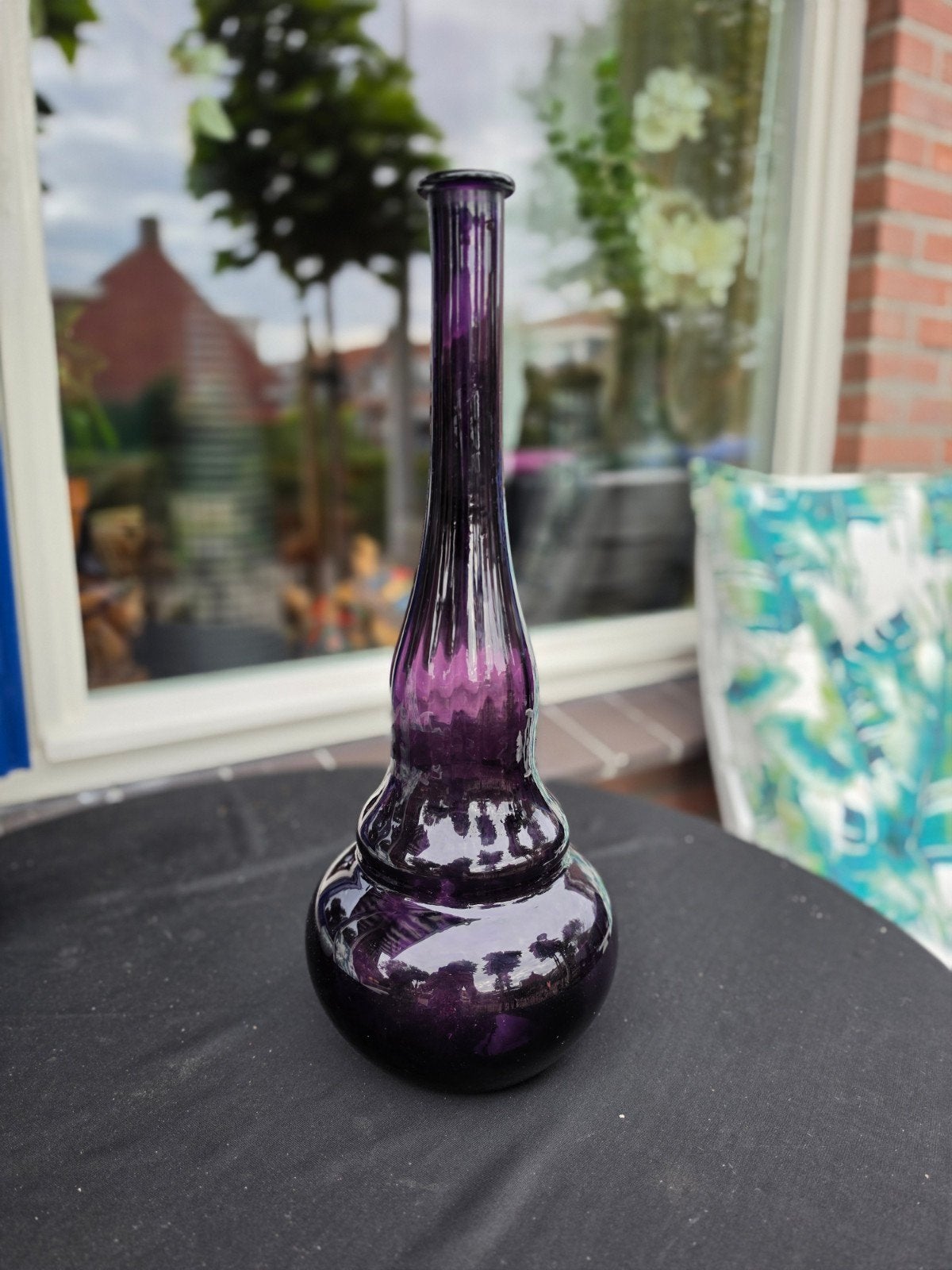 XL Vintage Empoli Murano Vaas – Amethist Paars – 45 cm, Ophalen of Verzenden