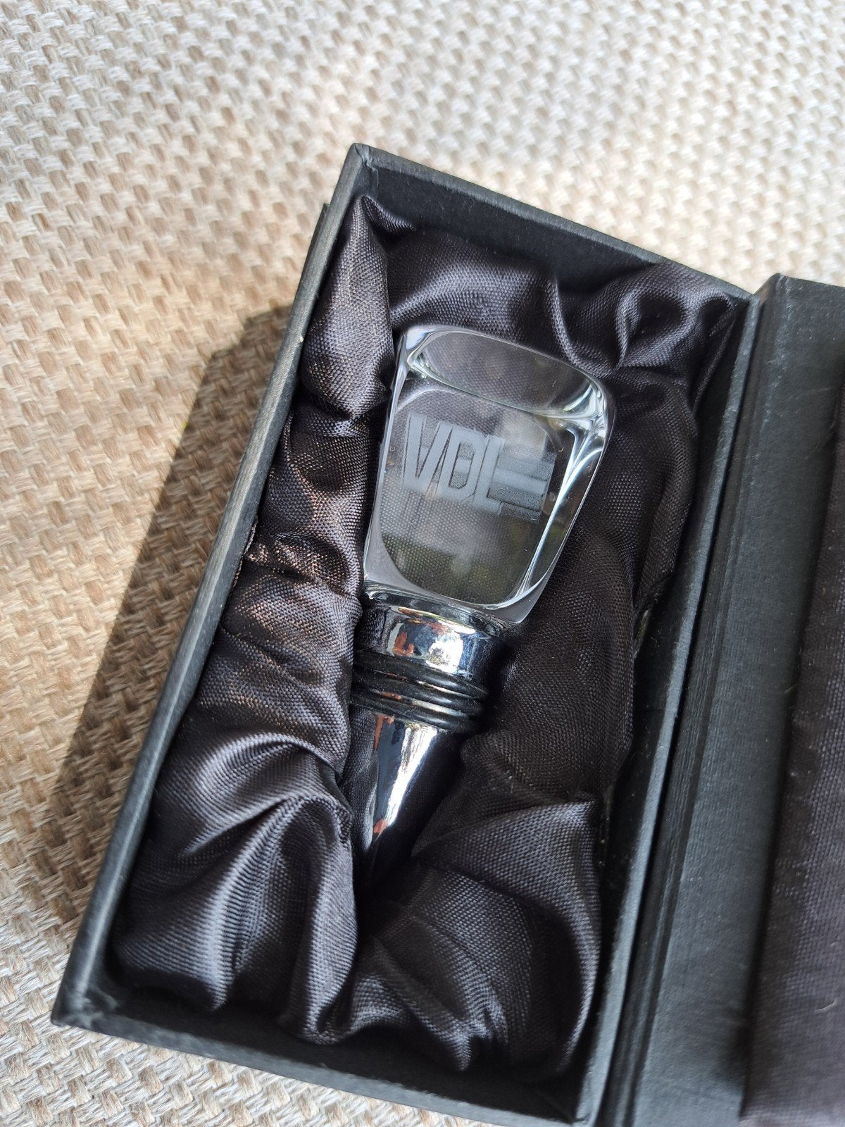 Luxe Kristallen Wijnflesstopper, Nieuw, Ophalen of Verzenden, Klassiek, Glas