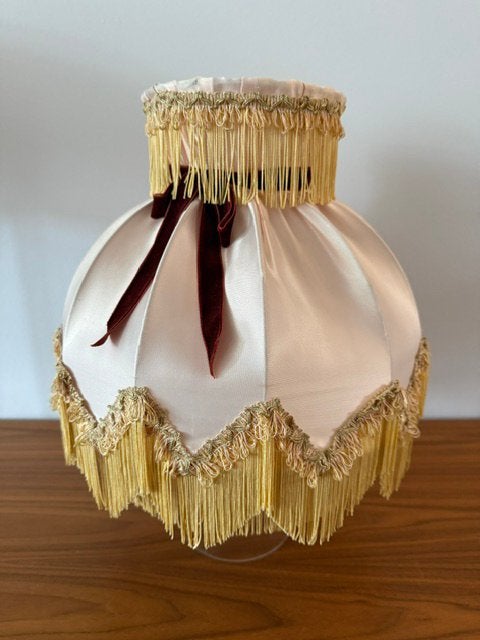 Lampenkap, barok, rococo, brocante, vintage, jr 50/60, Ophalen of Verzenden, Zo goed als nieuw, Roze