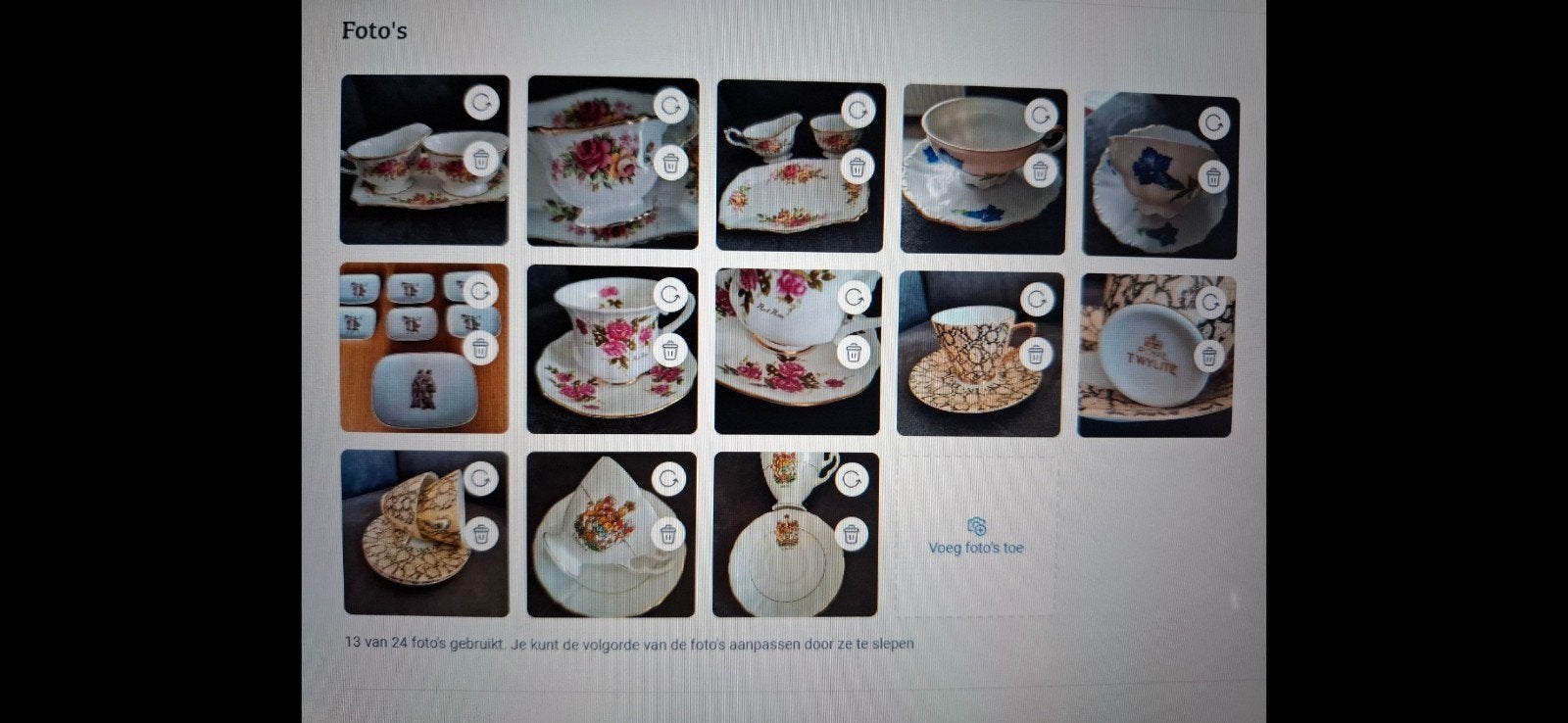 D.i.v. Mooie Serviezen voor een leuk prijsje., Ophalen of Verzenden, Zo goed als nieuw, Porselein, Kop en/of schotel