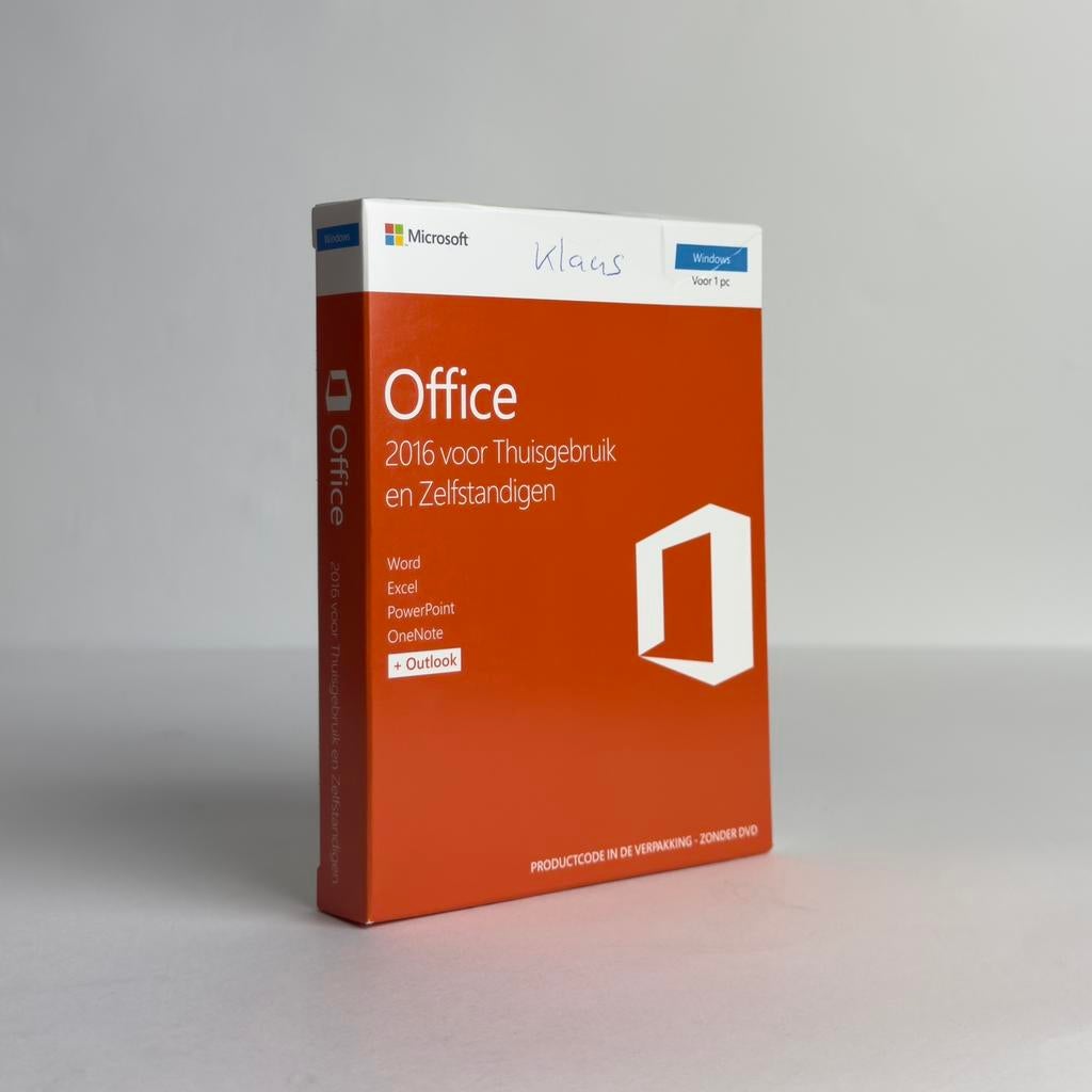 Microsoft Office 16 Thuisgebruik en Zelfstandigen – Licentie, Computers en Software, Ophalen of Verzenden, Gebruikt, Word, Windows