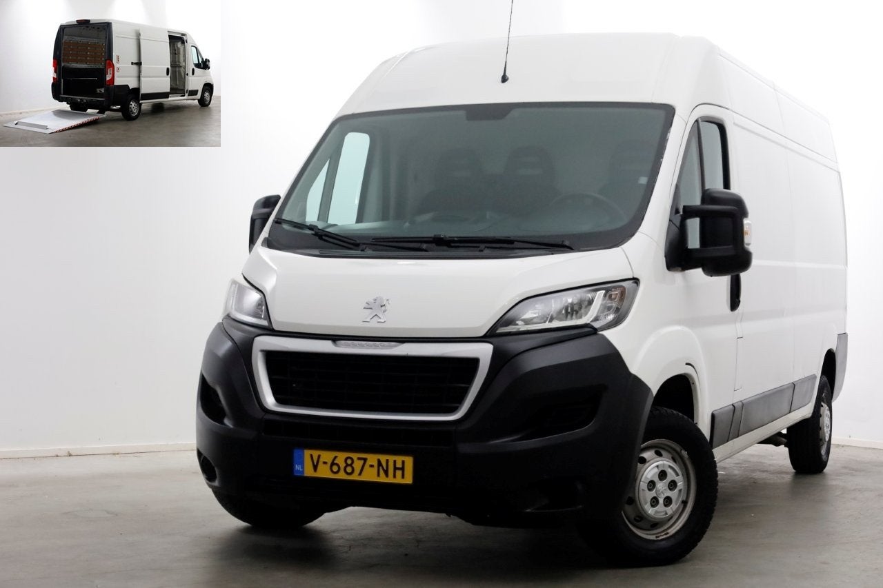 Peugeot Boxer 2.0 BlueHDI 130pk E6 L3H2 Navi/Camera Laadklep, Auto's, Bestelauto's, Voorwielaandrijving, Gebruikt, Euro 6, 4 cilinders