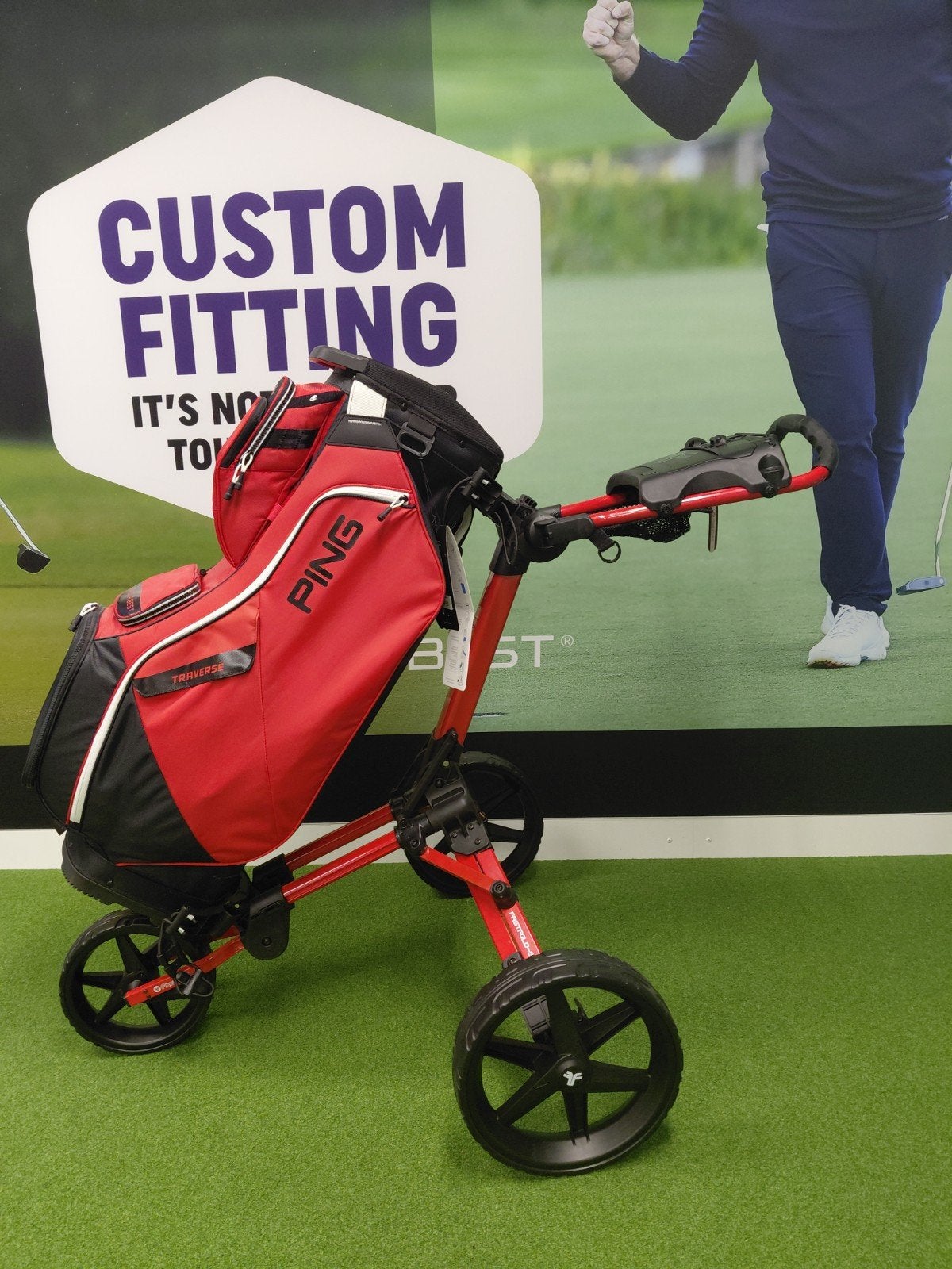 Ping Traverse Golftas & Fastfold Square Trolley, Ophalen of Verzenden, Nieuw, Tas, Ping
