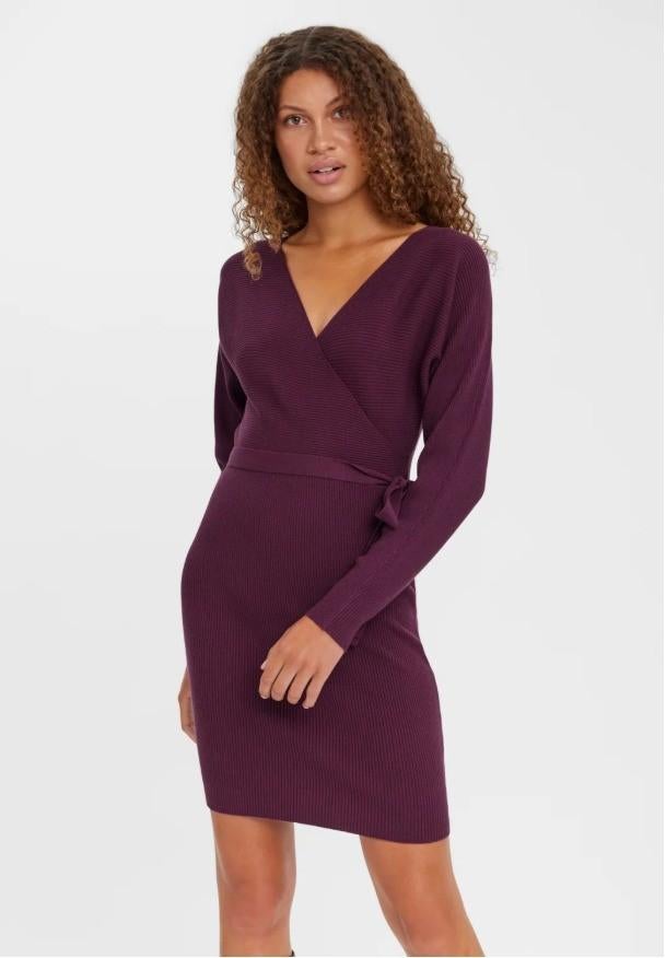 Paarse jurk Vero Moda maat M, Kleding | Dames, Jumpsuits, Ophalen of Verzenden, Zo goed als nieuw, Maat 36 (S), Paars