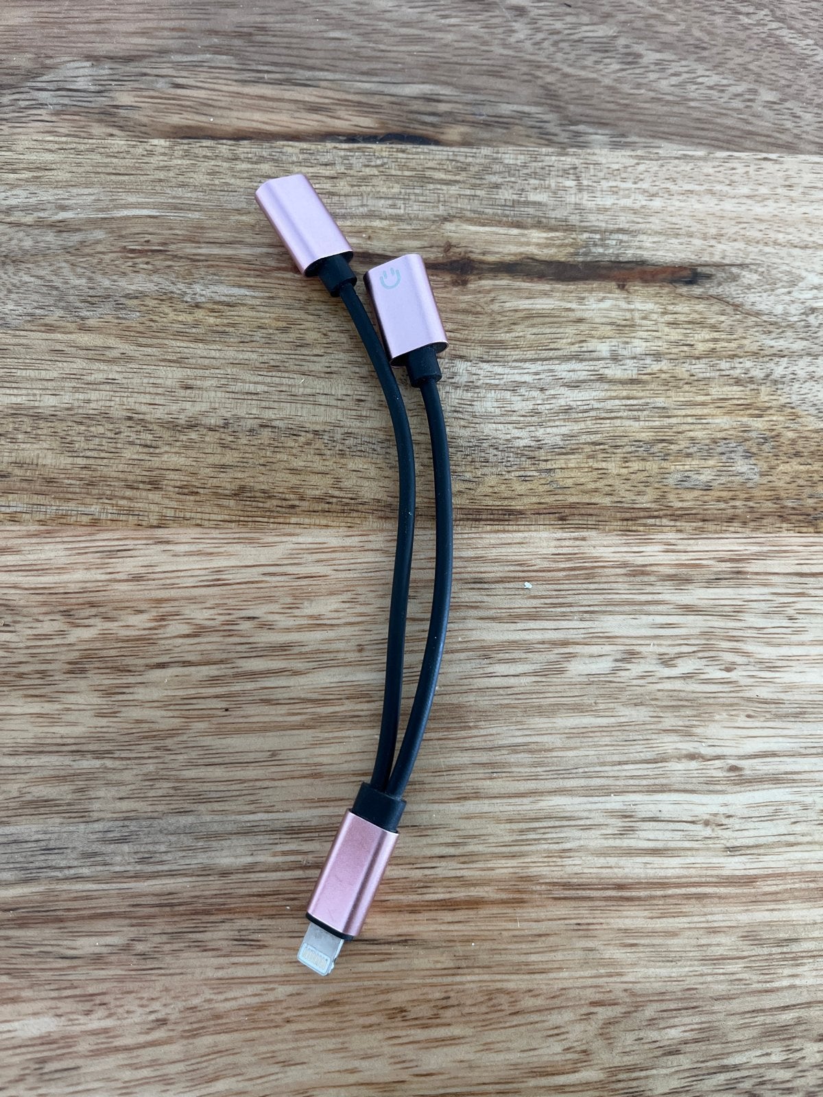 Lightning naar dubbele Lightning adapter (roze), Ophalen of Verzenden, Gebruikt, Snoer of kabel, Apple