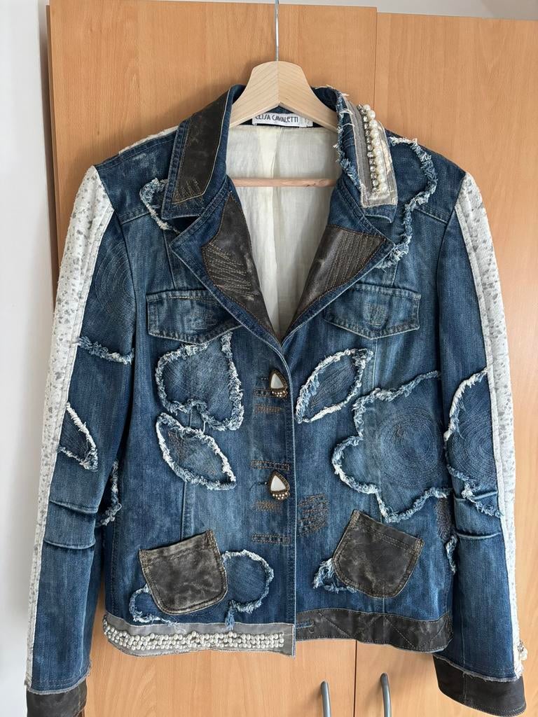 Elisa Cavaletti, Blauw, Maat 42/44 (L), Ophalen of Verzenden, Zo goed als nieuw