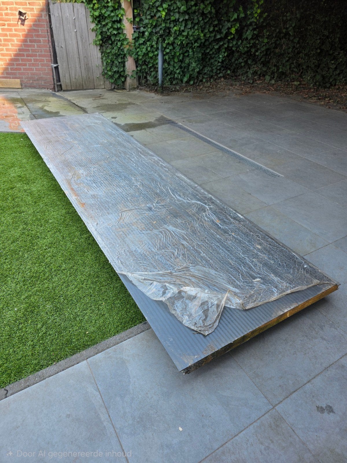 Sandwichpaneel 372x100x6 cm antraciet/wit, Ophalen, Nieuw, Overige materialen, 50 tot 100 mm