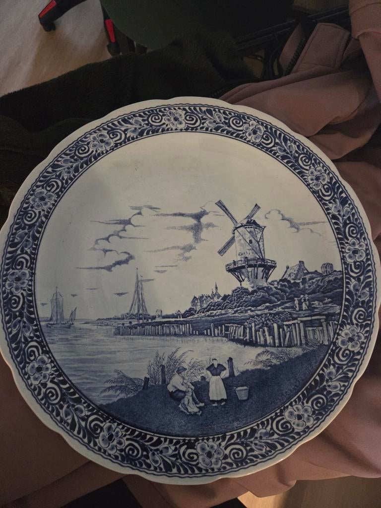 Delfts blauw bord, Ophalen of Verzenden
