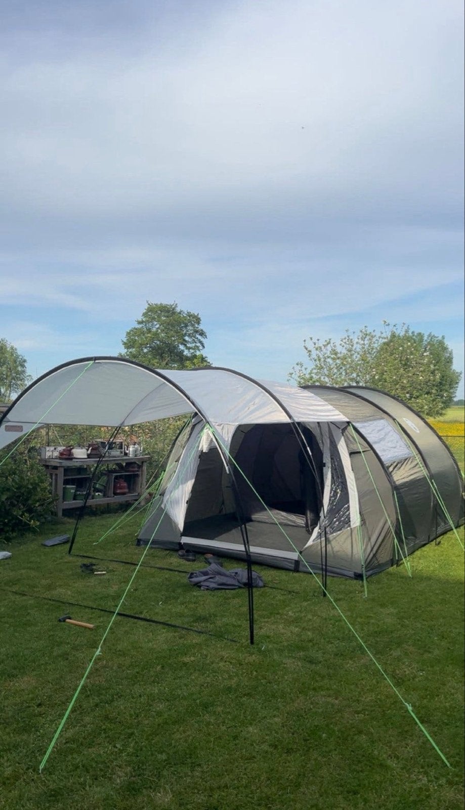 Coleman Coastline 4 Deluxe tunneltent met luifel, Ophalen, Gebruikt, Tot en met 4