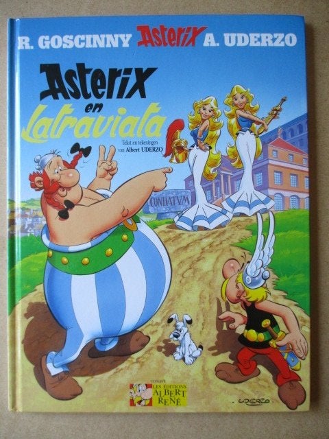 ad000342 asterix en latraviata hc, Eén stripboek, Ophalen, Gelezen