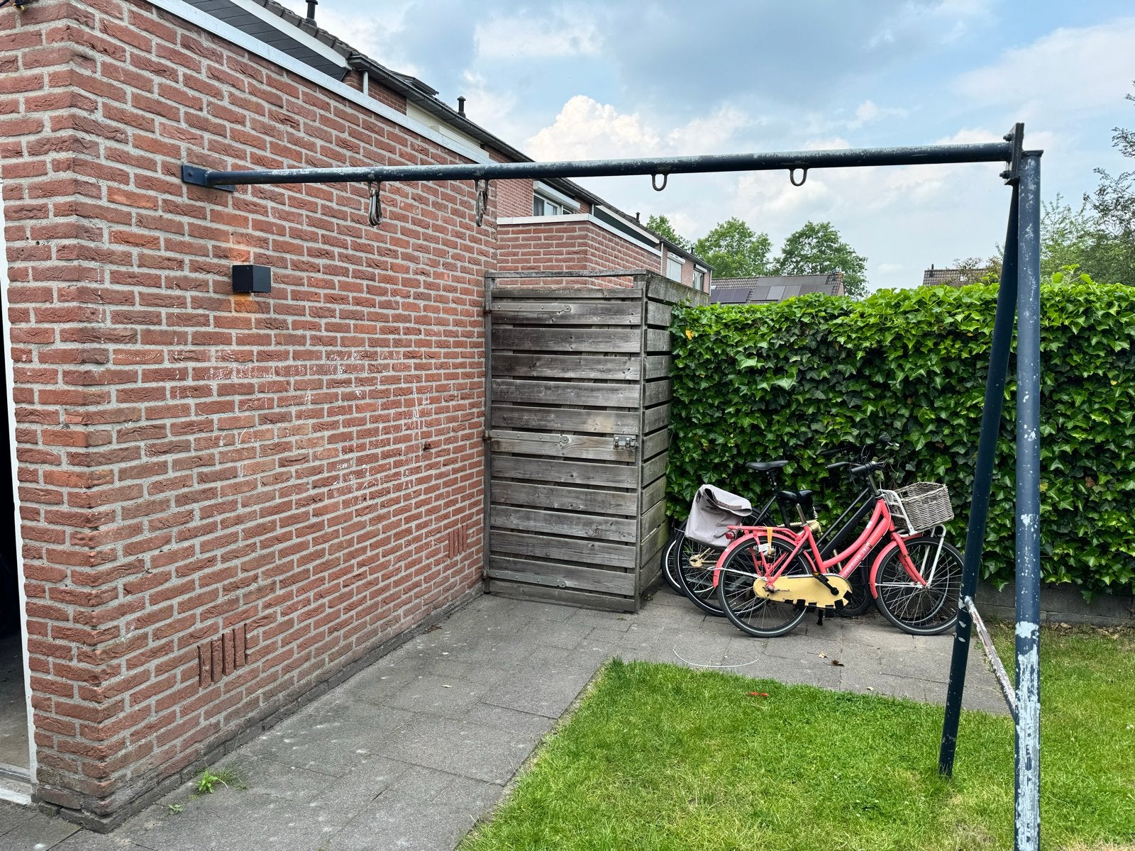 Schommelframe met muurbevestiging., Ophalen, Gebruikt, Schommel, Aanbouwonderdeel