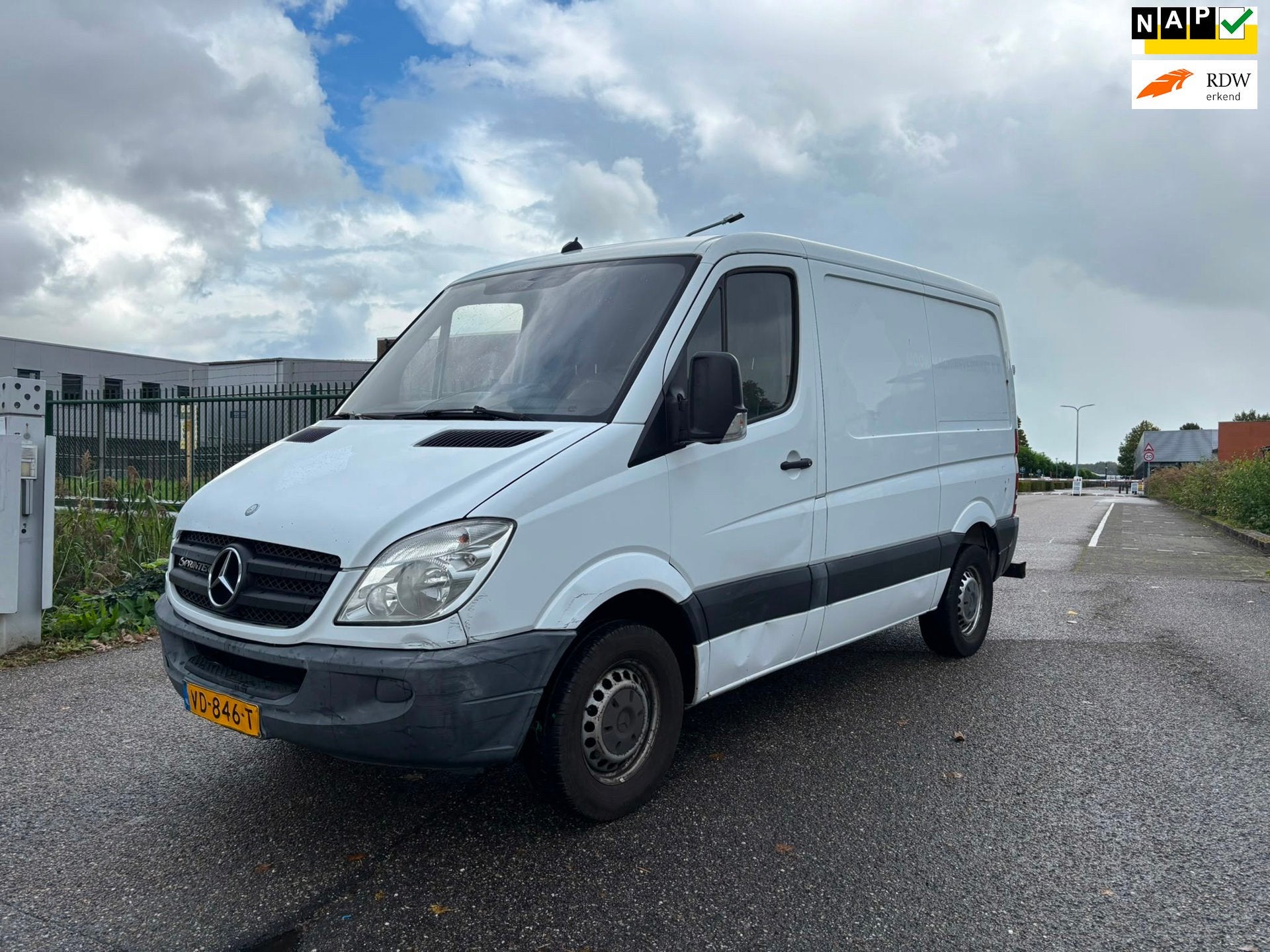 Mercedes-Benz Sprinter 210 2.2 CDI 325 Economy Apk! Nap!, Auto's, Euro 5, Gebruikt, Wit, Bedrijf
