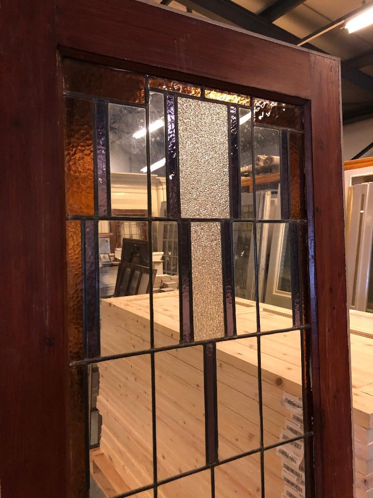 Set glas in lood schuif / en-suite deuren 204x147cm., Ophalen