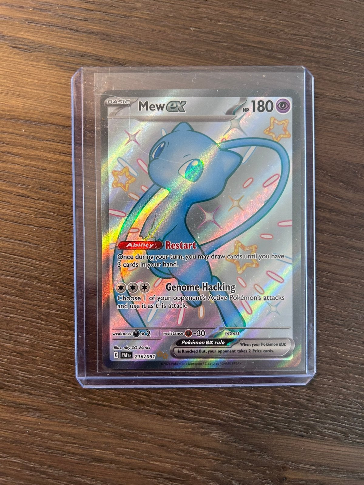 Pokémon Mew ex 216/091 Shiny – Paldean Fates, Ophalen of Verzenden, Zo goed als nieuw