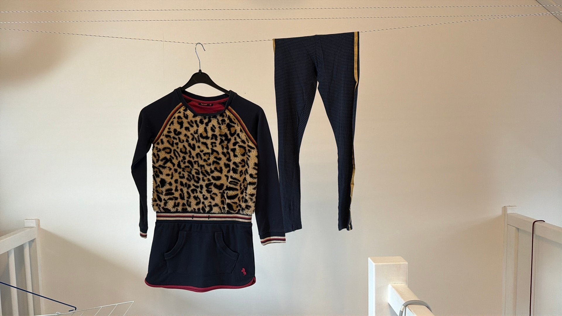 Persival Set:jurkje met Luipaardprint en Legging, Ophalen of Verzenden, Zo goed als nieuw, Meisje, Setje