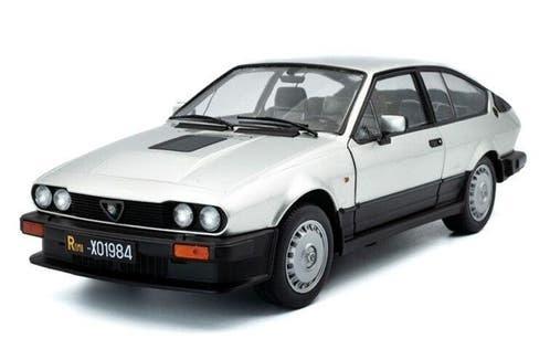 Alfa Romeo GTV6 '84, zilver / 1:18 / Solido, Solido, Solido, Rue de L' Ecusson 2, 56120 Josselin France, Nieuw