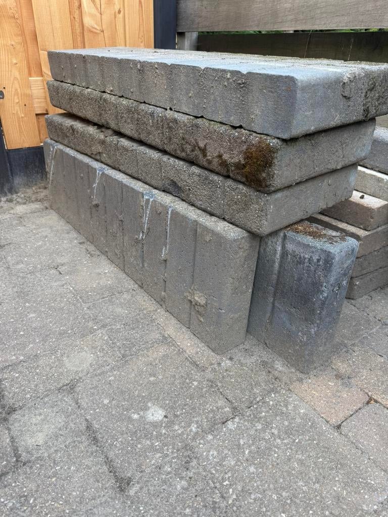 GRATIS border randen, Tuin en Terras, Bielzen en Borders, Ophalen, Gebruikt, 25 tot 50 cm, Minder dan 25 cm