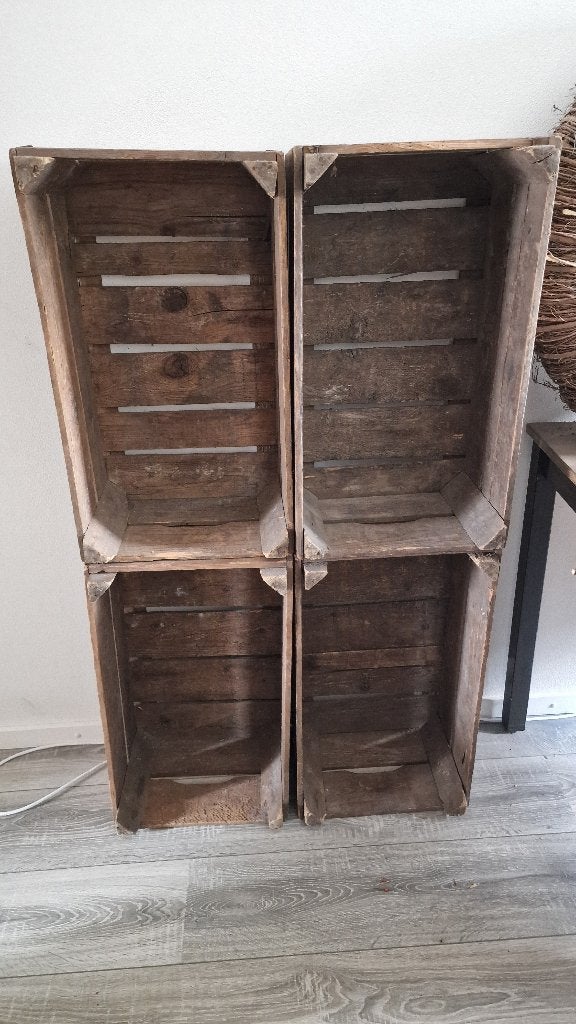 houten kisten 4x, Ophalen, 50 tot 100 cm, Minder dan 50 cm, Minder dan 50 cm