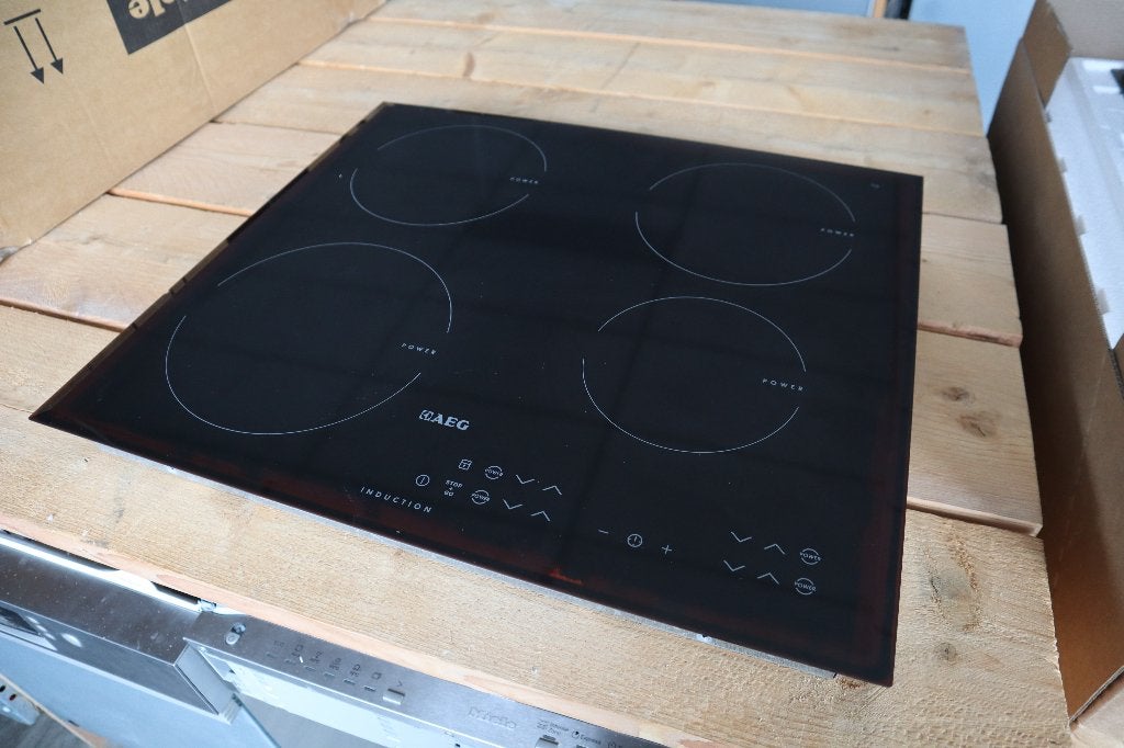 Aeg Inductie Kookplaat HK634200FB (2 Fase), Ophalen, Refurbished, 4 kookzones, Inbouw