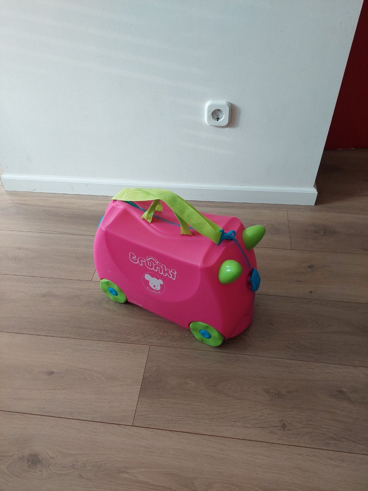 Trunki Kinderkoffer Roze met Wieltjes, Gebruikt, Hard kunststof, Minder dan 50 cm, Minder dan 35 cm