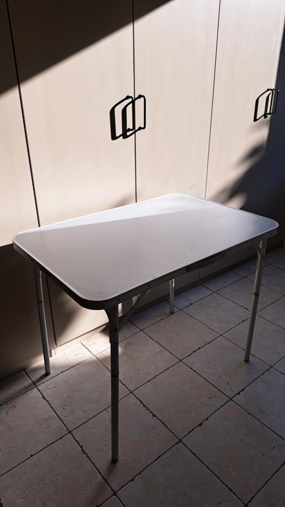 Campingtafel kampeertafel 900x600mm grijs met hoes, Ophalen, Gebruikt, Campingtafel