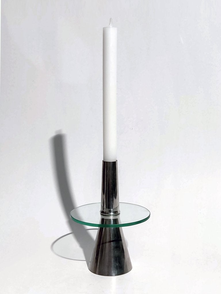 kandelaar Erik Magnussen - Royal Selangor, Huis en Inrichting, Verzenden, 18 cm, Kandelaar, Glas