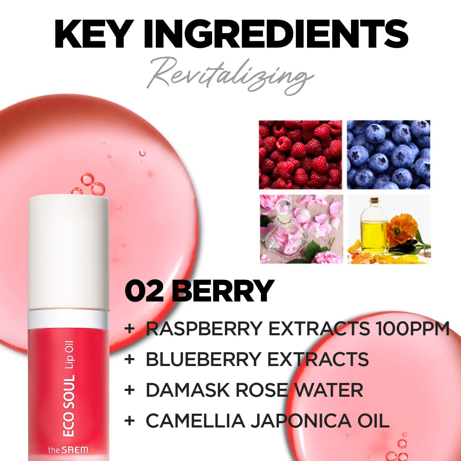 The Saem Eco Soul Lip Oil - Nieuw, Ophalen of Verzenden, Nieuw, Lippen, Make-up