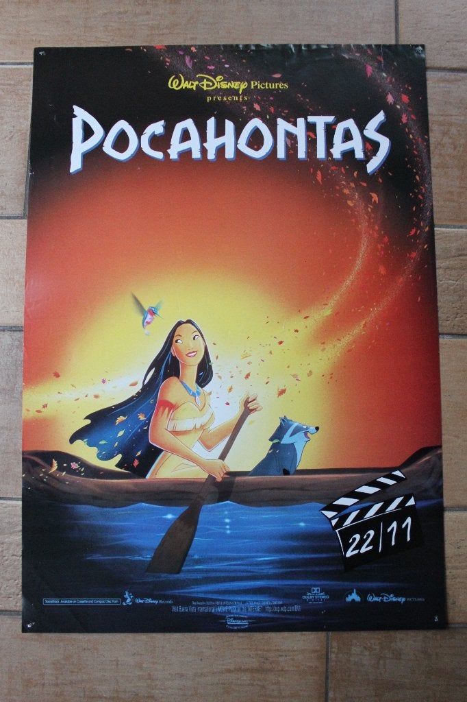filmaffiche Walt Disney Pocahontas 1995 filmposter, Verzamelen, Posters, Rechthoekig Staand, Ophalen of Verzenden, Zo goed als nieuw
