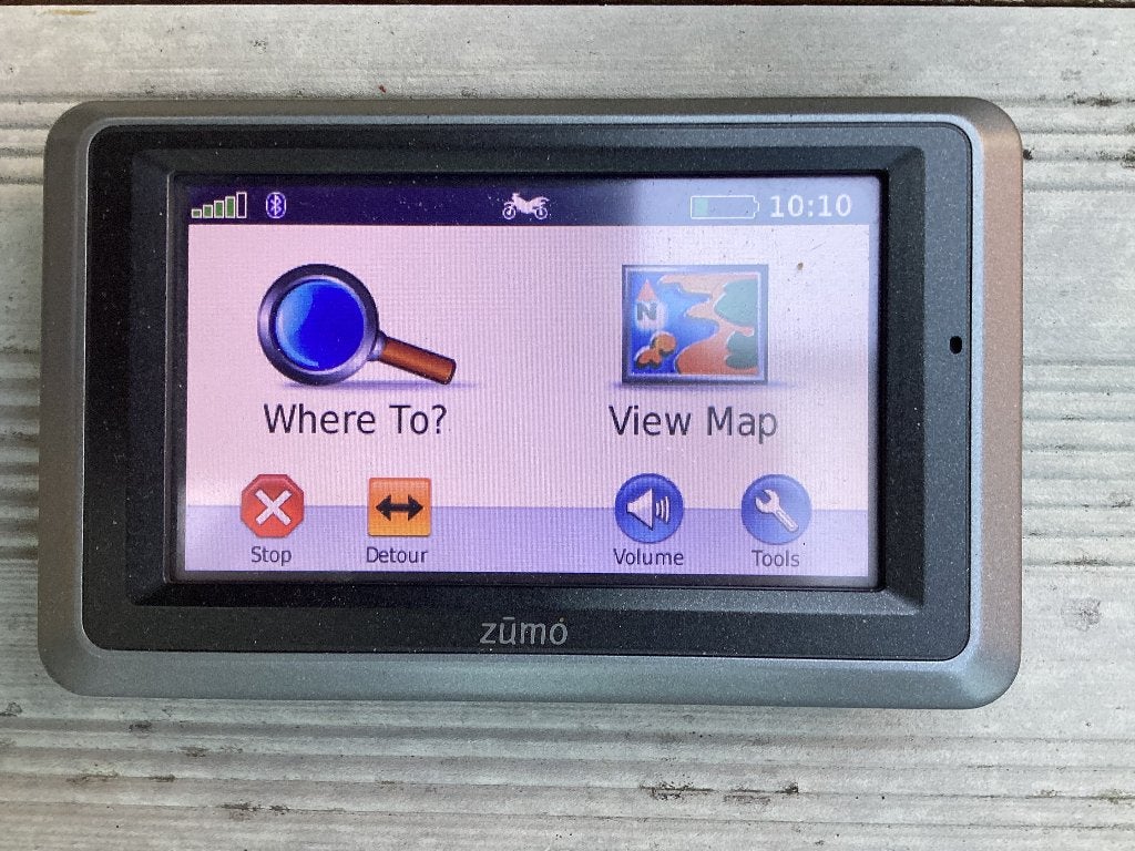 Navigatie Zumo 660, Ophalen