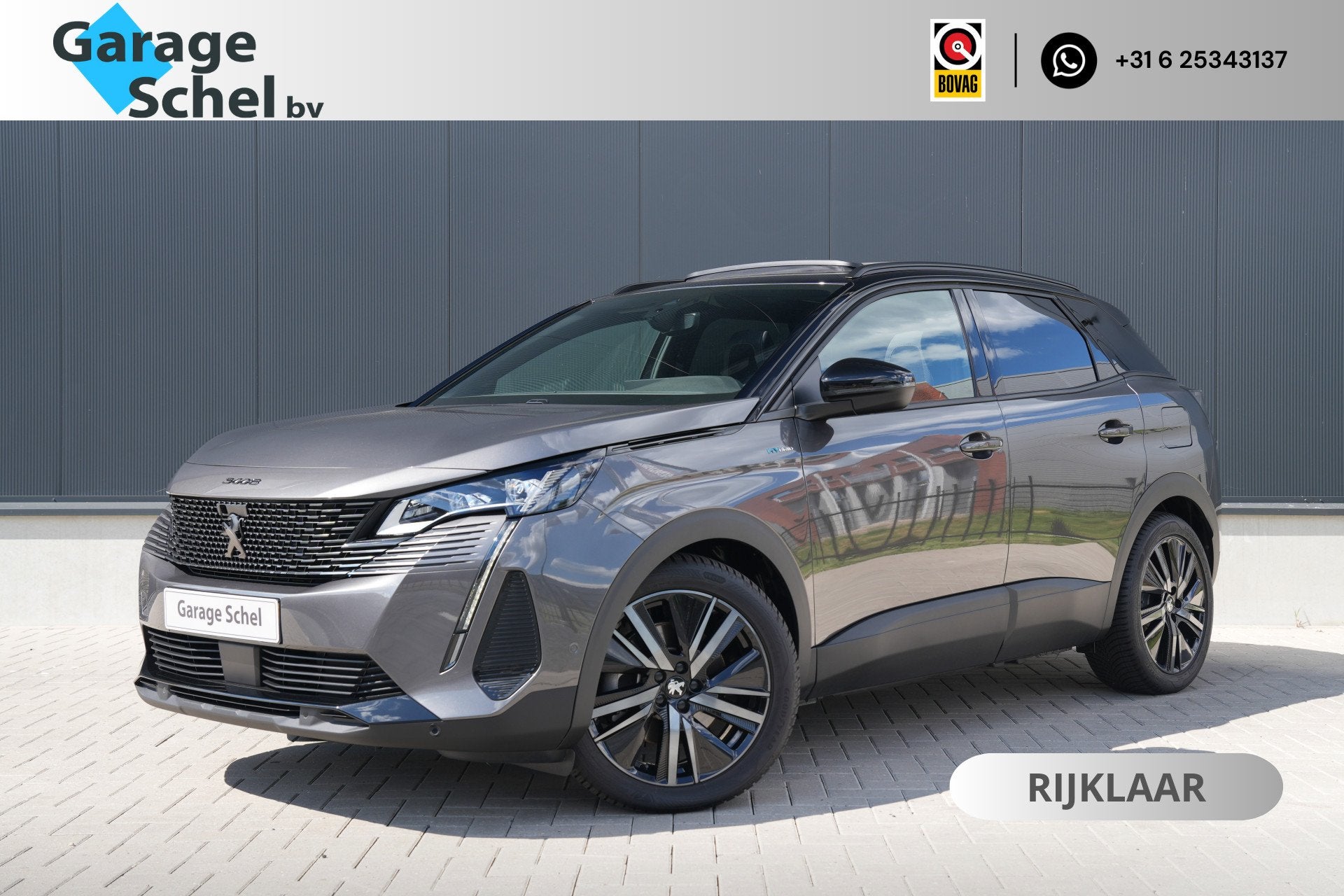 Peugeot 3008 1.6 HYbrid 225 GT - Pano - Stoelverwarming - Na, 12 maanden, Stof, Bedrijf, Hybride Elektrisch/Benzine