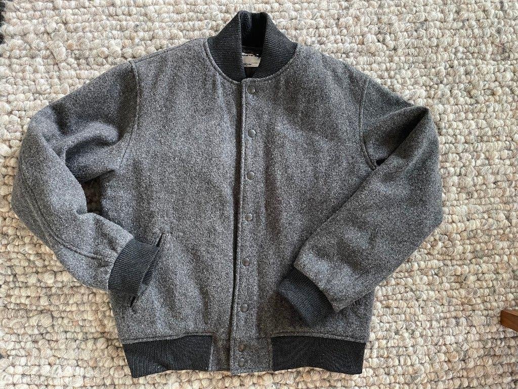 AMERICAN APPAREL geweldig baseball jack in maat S, Ophalen of Verzenden, Grijs, American Apparel, Gedragen