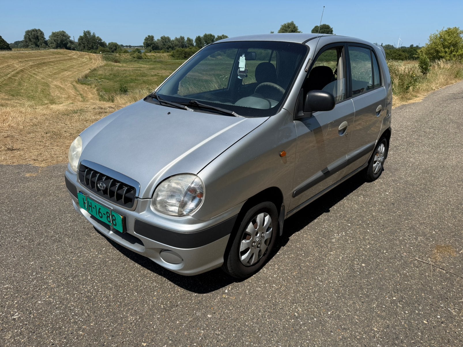 Hyundai Atos 1.0 I 2001 Grijs Apk 2027 EXPORT, Voorwielaandrijving, 4 cilinders, Origineel Nederlands, Bedrijf