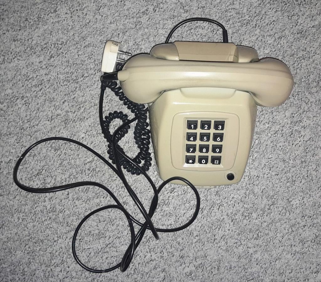 Vintage ptt-t65 tdk telefoon met druktoetsen - Jaren '70/'80, Ophalen of Verzenden, Gebruikt