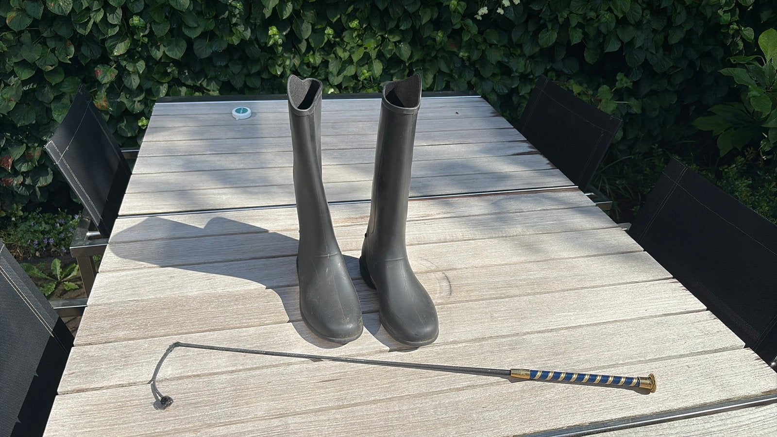 Fouganza paardrijlaarzen maat 35 met GRATIS zweepje, Ophalen of Verzenden, Zo goed als nieuw, Dressuur, Schoeisel