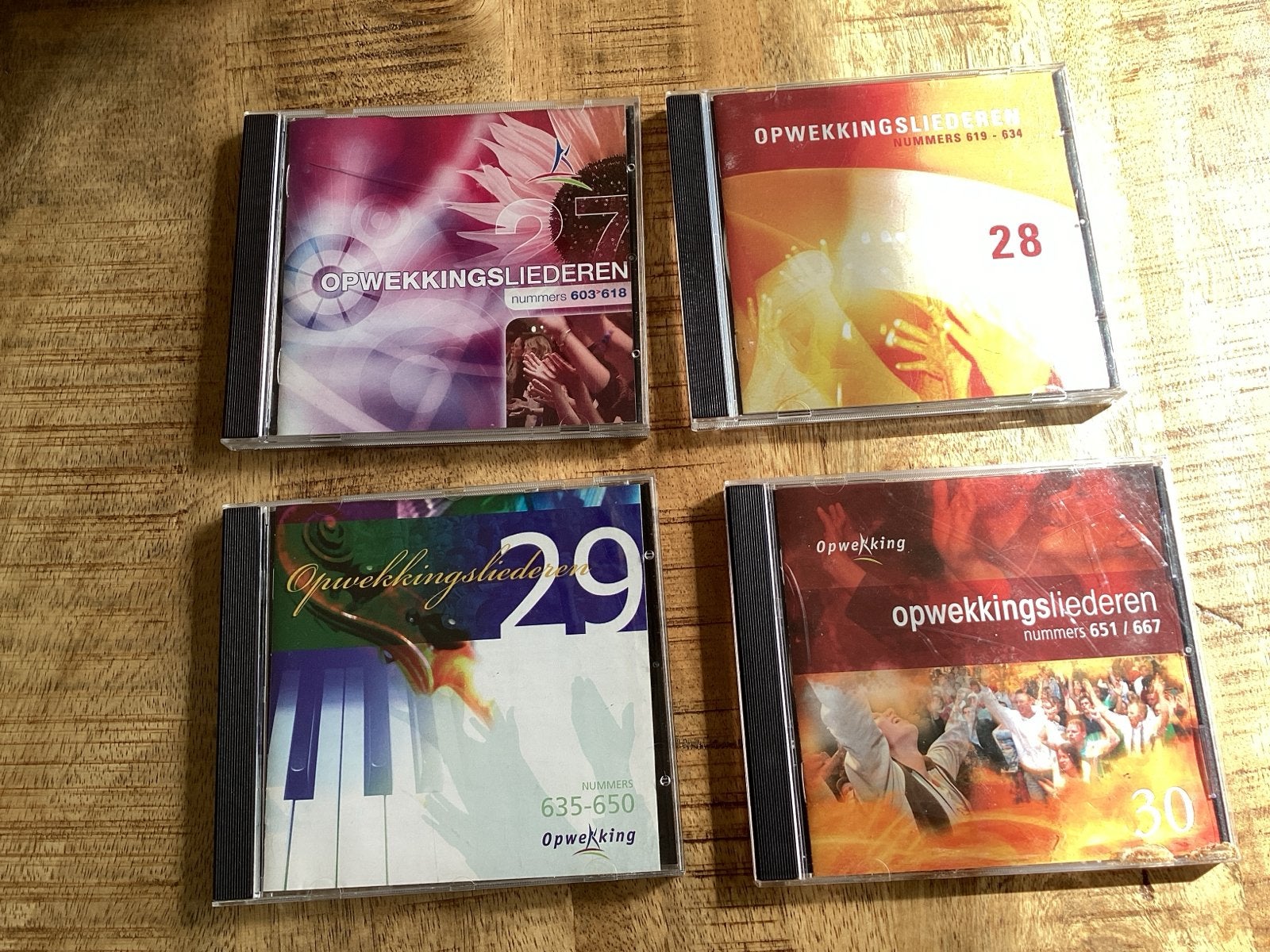 Opwekkingsliederen CD's - Nummers 603-667 (4 stuks), Geestelijke liederen, Ophalen of Verzenden, Zo goed als nieuw, Inclusief doosje