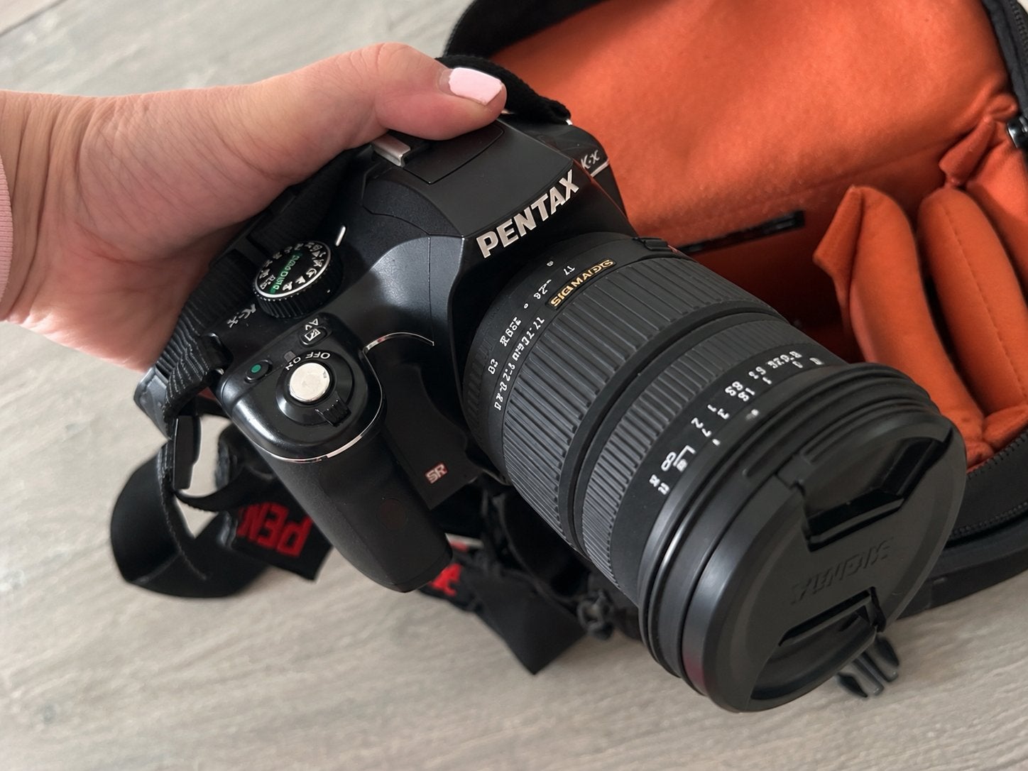 Pentax K-x Spiegelreflexcamera + Sigma Lens + Extra Zoomlens, Ophalen of Verzenden, Zo goed als nieuw, Pentax