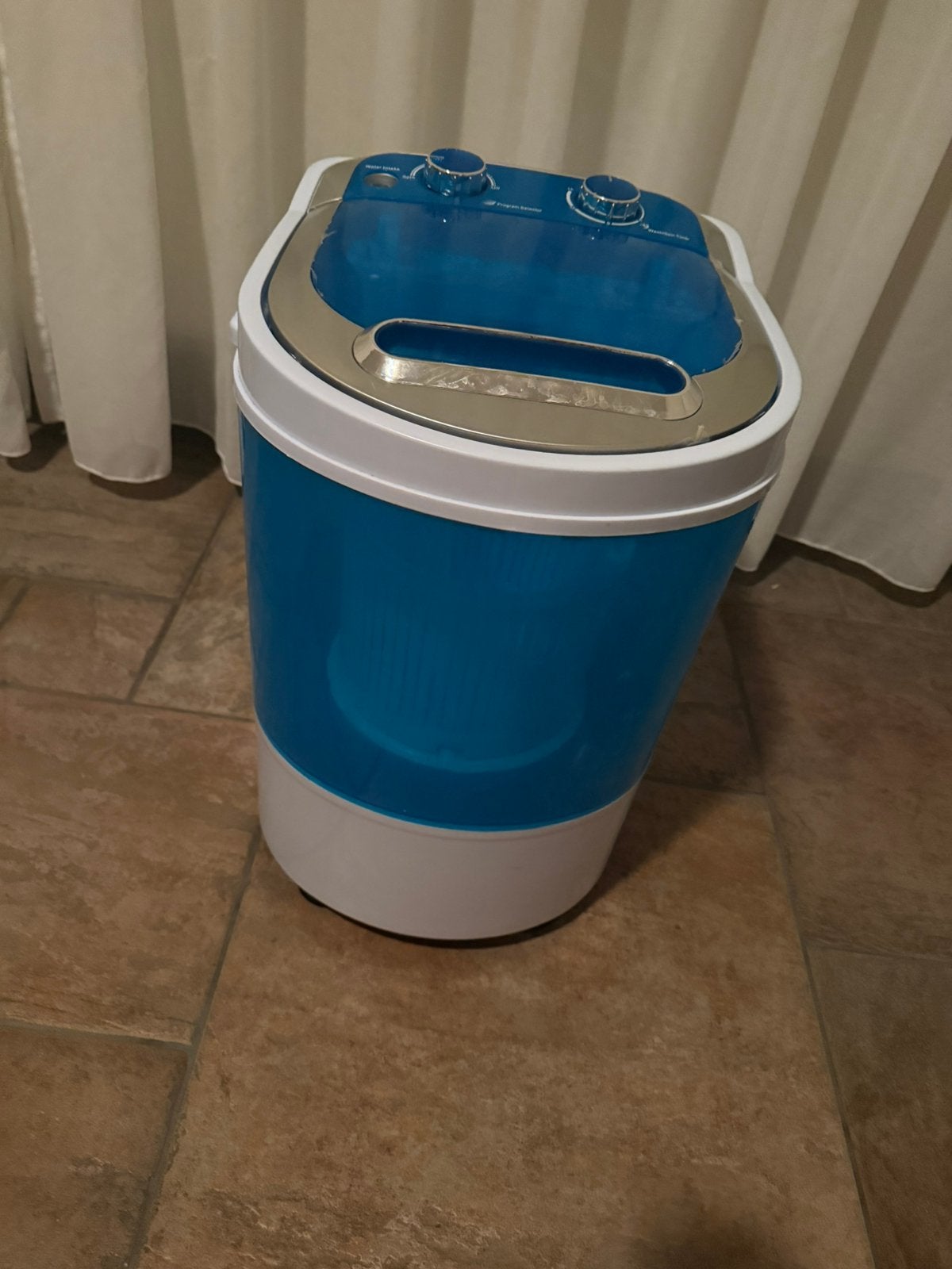 Camping wasmachine, Ophalen, Gebruikt