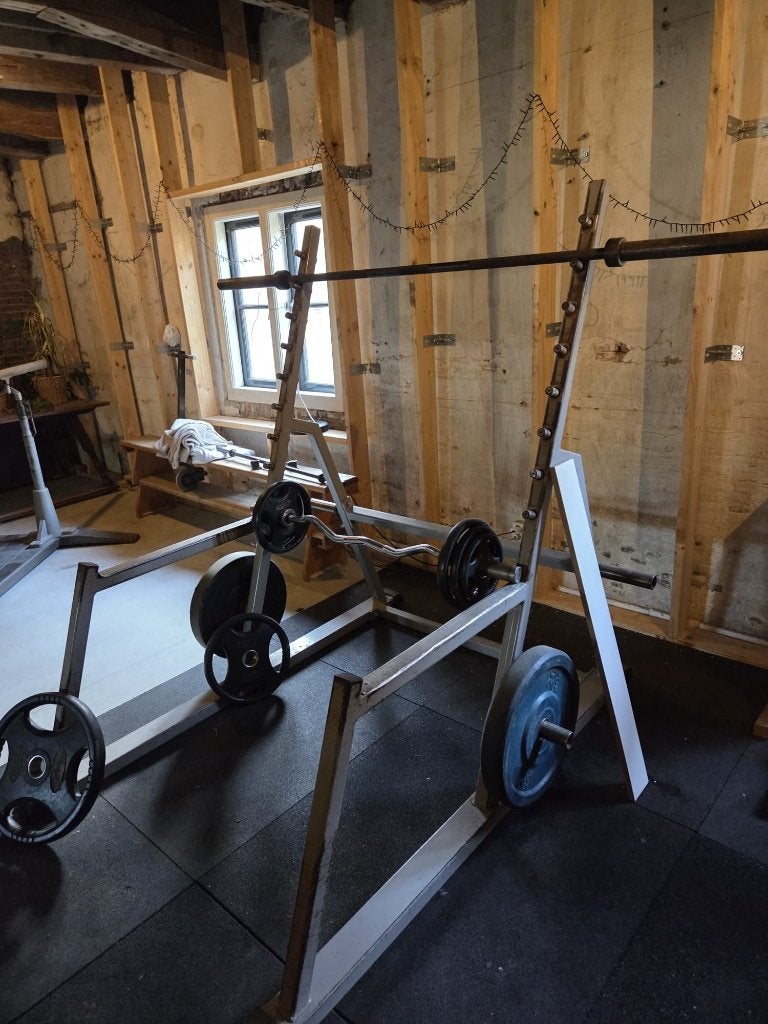 Squat rack, Ophalen, Benen, Gebruikt, Krachtstation