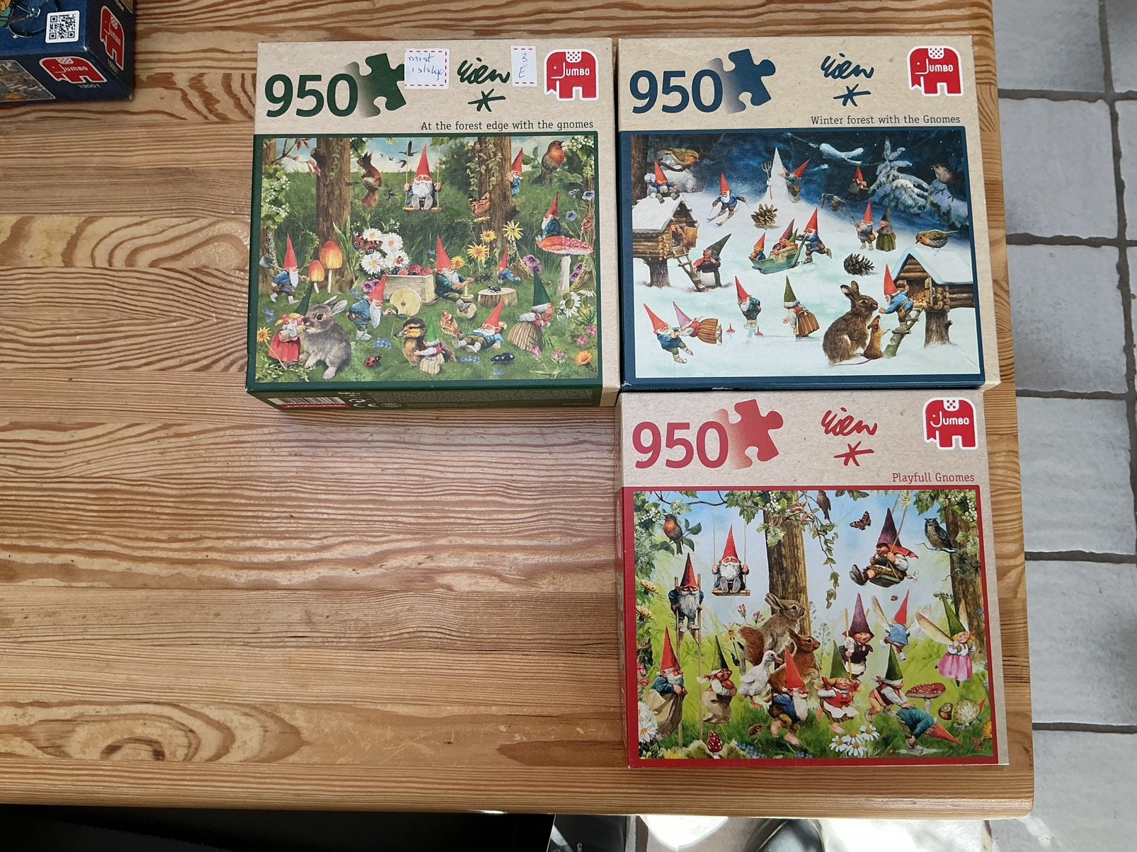 Jumbo Rien Poortvliet legpuzzels (950 stukjes), Ophalen, 500 t/m 1500 stukjes, Zo goed als nieuw