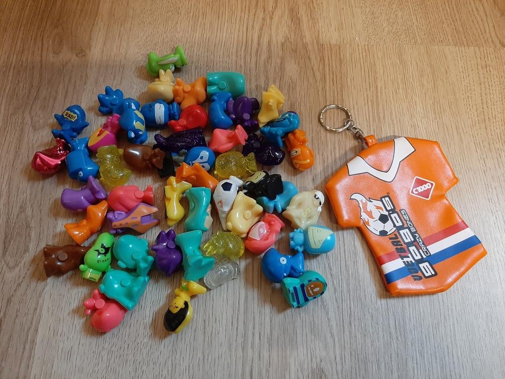 Gogo's crazy bones poppetjes met sleutelhanger zakje, Ophalen of Verzenden