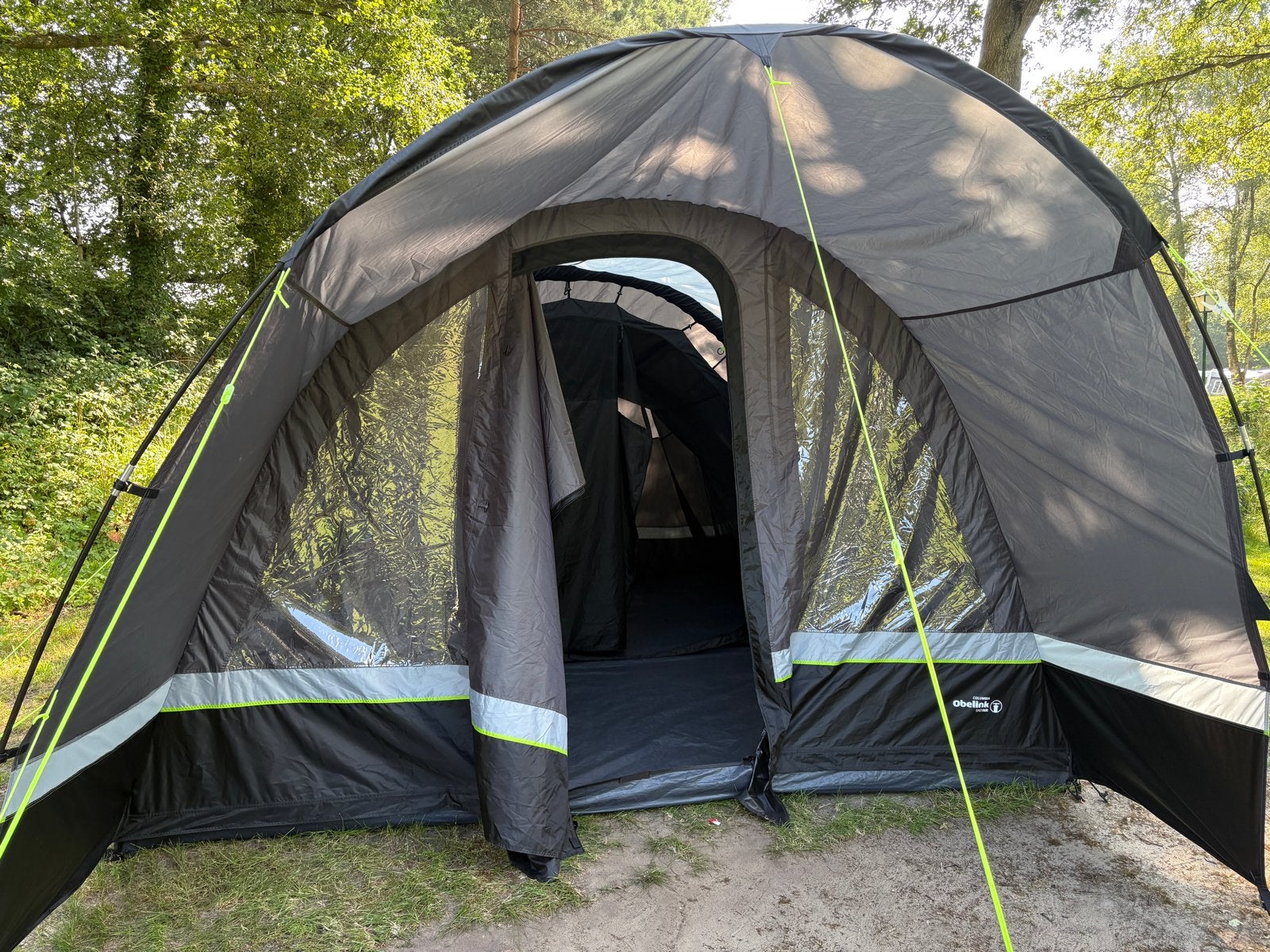 Obelink Columbia Easy Air 5 + luifel, Ophalen, Zo goed als nieuw, Tot en met 4