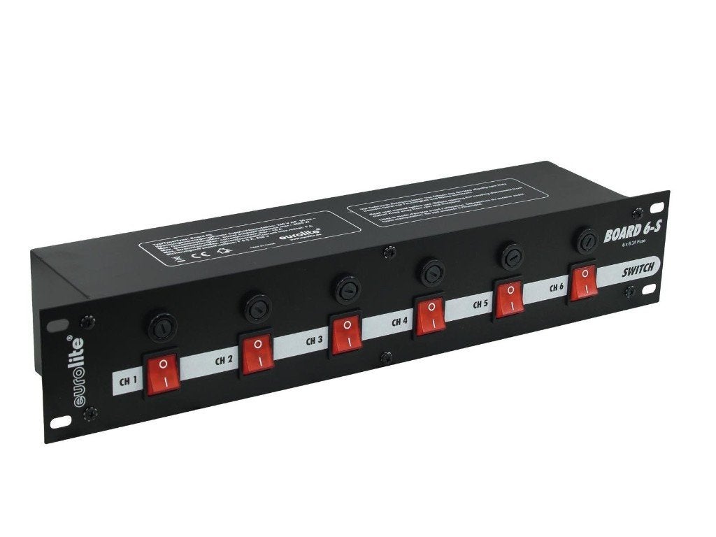 EUROLITE Board 6-S with 6x Safety Plugs, Geluidgestuurd, ., Nieuw, Ophalen of Verzenden