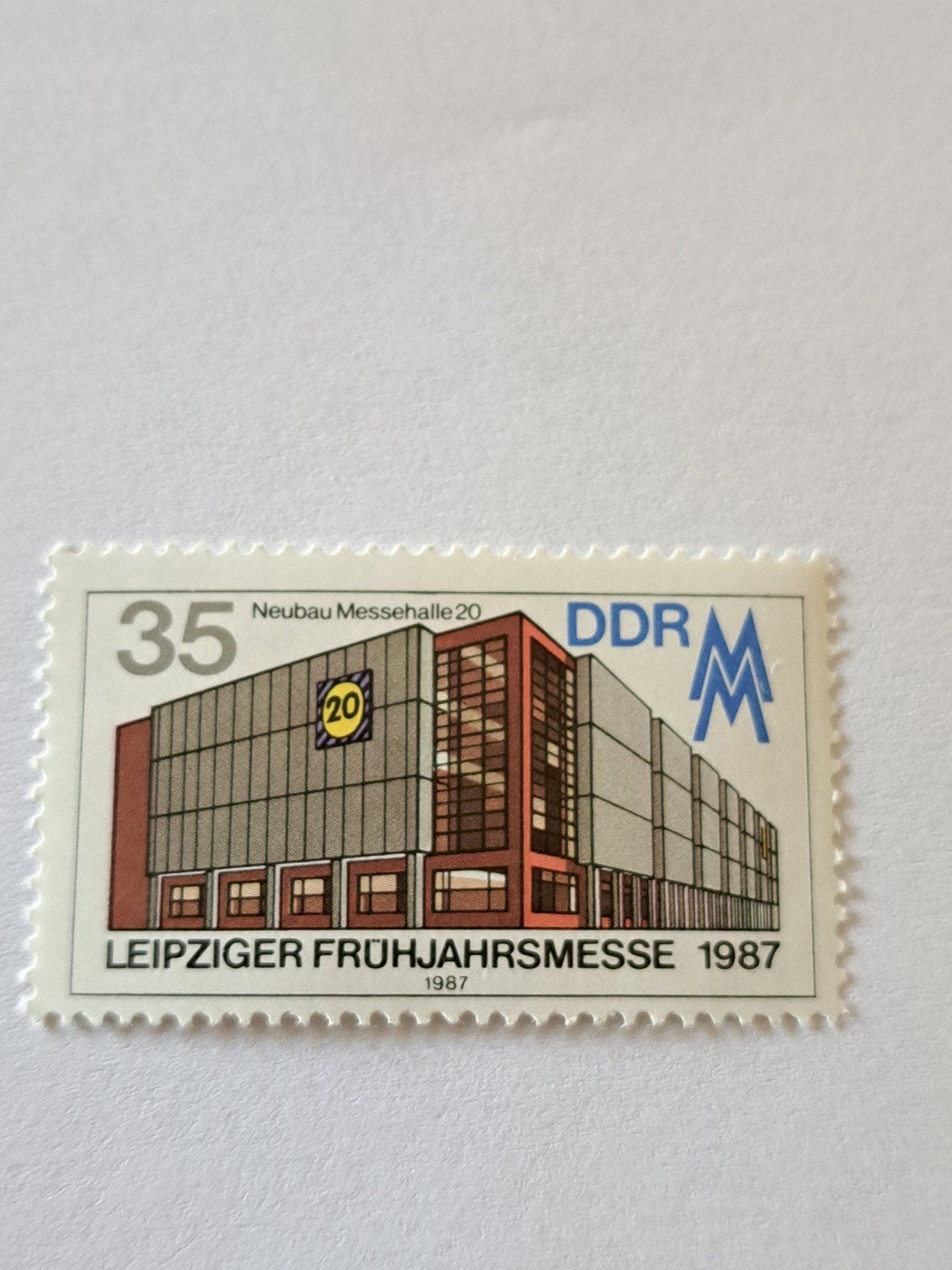 DDR Postzegel Leipzig Frühjahrsmesse 1987, Ophalen of Verzenden, DDR, Postfris