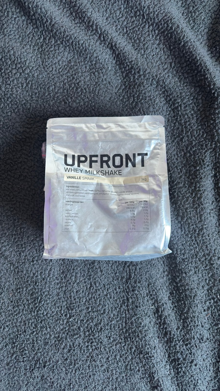UPFRONT Whey Milkshake Vanille Smaak 1kg, Verzenden, Nieuw, Poeder of Drank