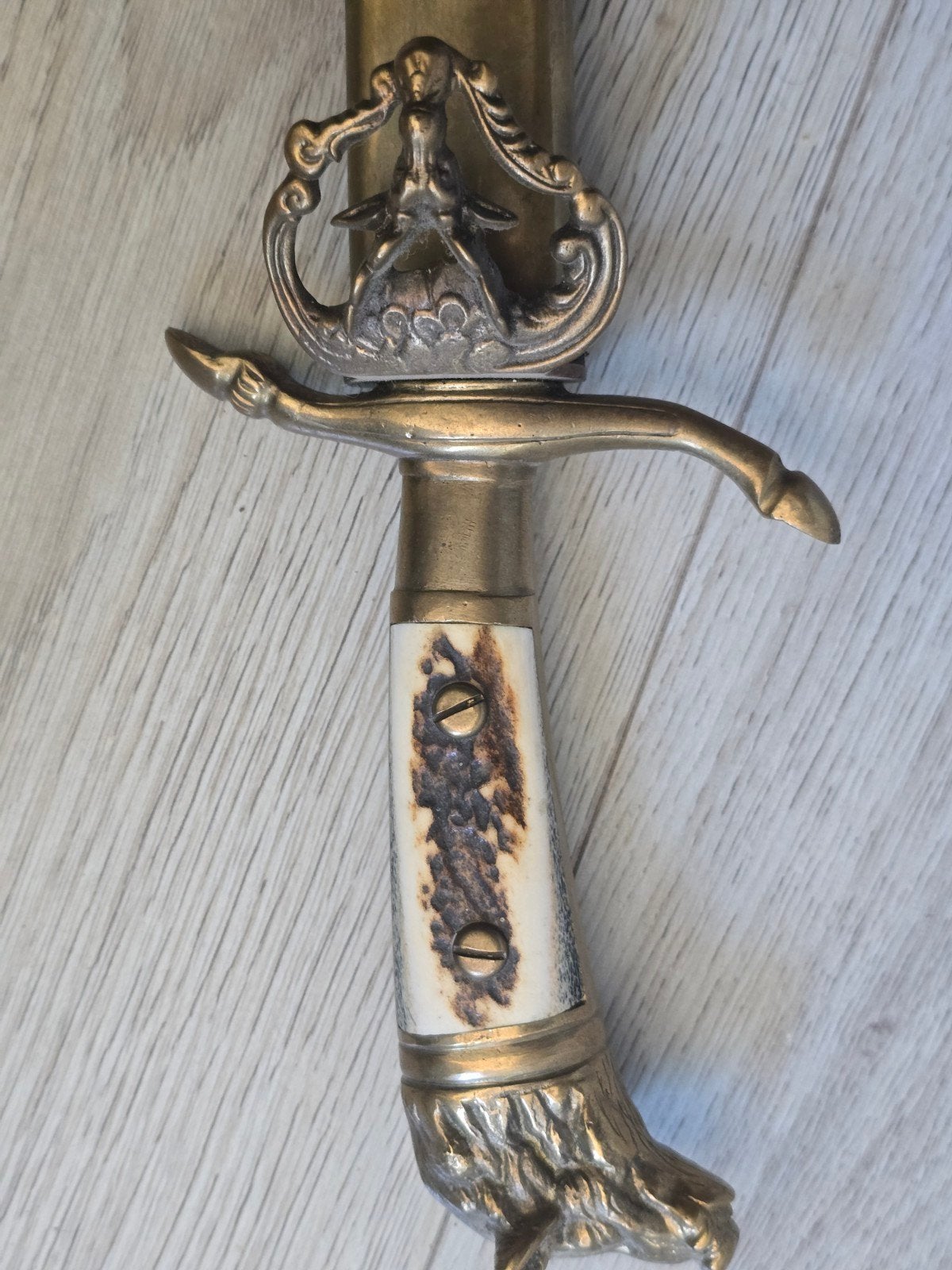 Duitse Hirschfänger Jachtdolk (1930-1940) - Solingen, Ophalen of Verzenden, Landmacht, Duitsland