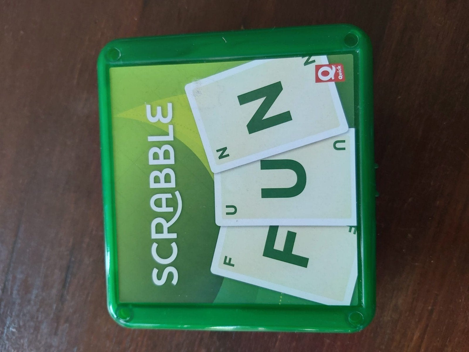 Scrabble Fun Kaartspel - Compact en Compleet, Een of twee spelers, Ophalen of Verzenden, Zo goed als nieuw, Mattel